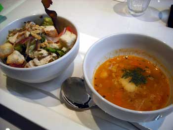 夜光杯季節のサラダとスープ 夜光杯季節のサラダとスープ